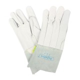 威特仕 10-2036手感寶氬弧焊TIG手套牛青皮中袖無縫食指耐高溫防火耐磨