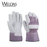 威特仕 10-2215掌皮背布燒焊手套電焊手套