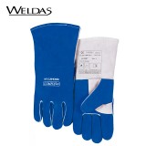 威特仕 10-2087 彩藍色斜拇指款特殊柔電焊手套杜邦防火線防火耐磨隔熱