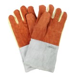 威特仕 10-4900 耐磨防切割皮層織物五指款耐極高溫手套防切割電焊手套