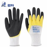 登升 #949握得牢勞保手套 磨砂耐磨防滑透氣浸掛乳膠發(fā)泡手套