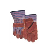 威特仕 10-2206 掌皮背布勞保手套 牛二層芯皮駁掌款