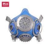思創(chuàng)科技 ST-M60G-3 半面罩硅膠雙罐防塵防毒口罩防化工噴漆救援酸堿農(nóng)藥氨氣